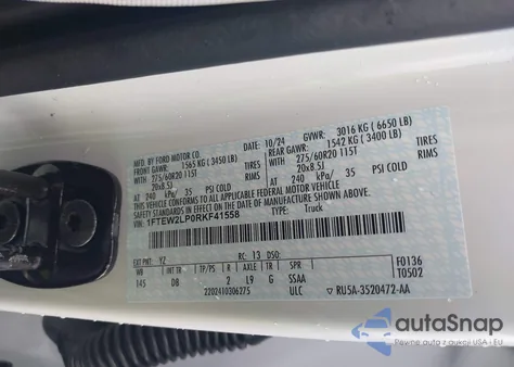 2024 Ford F-150 Stx from USA, damaged, VIN 1FTEW2LP0RKF41558